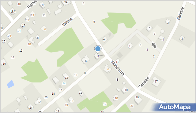 Leoncin, Słoneczna, 4, mapa Leoncin