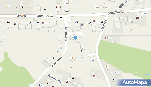 Libertów, Słoneczna, 5, mapa Libertów