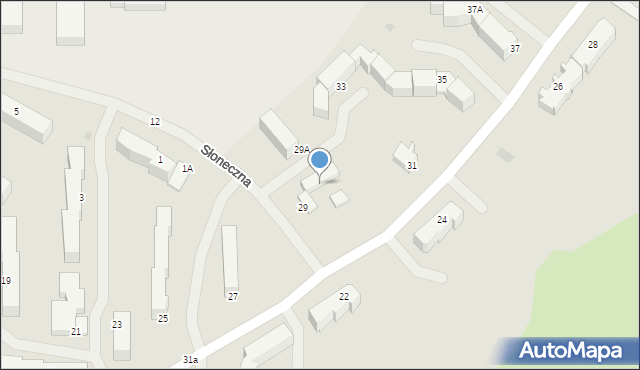 Lidzbark Warmiński, Słoneczna, 29c, mapa Lidzbark Warmiński