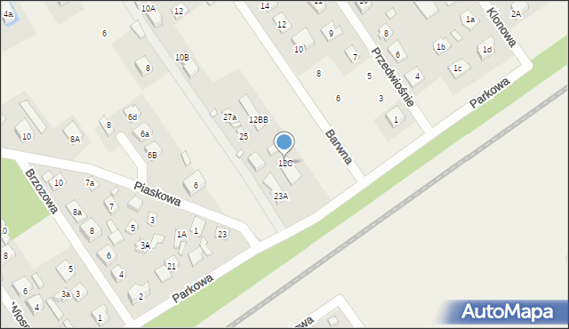 Lipinki, Słoneczna, 12C, mapa Lipinki