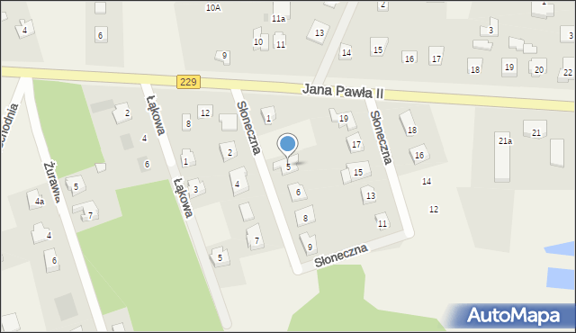 Lipinki Szlacheckie, Słoneczna, 5, mapa Lipinki Szlacheckie