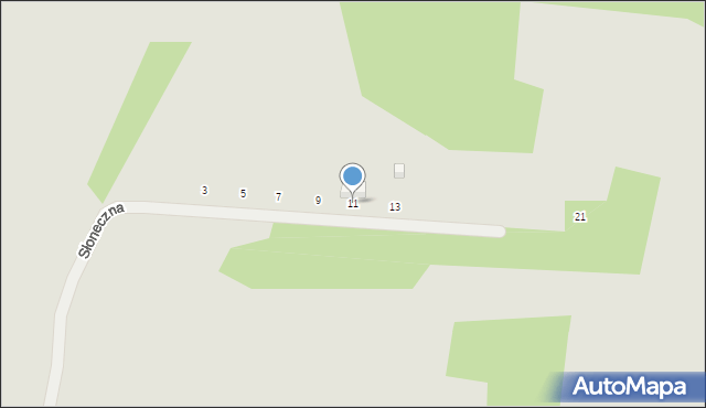 Łochów, Słoneczna, 11, mapa Łochów