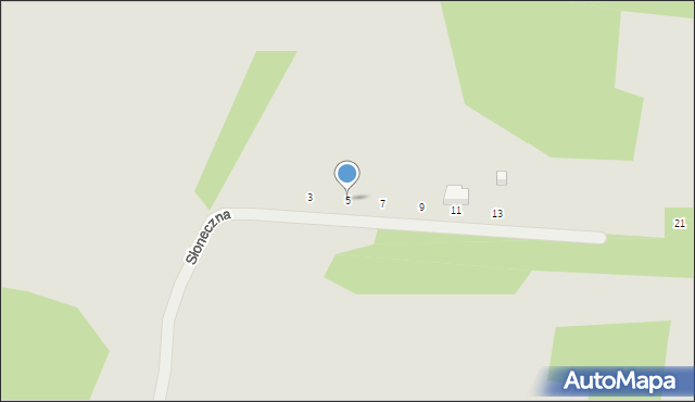 Łochów, Słoneczna, 5, mapa Łochów