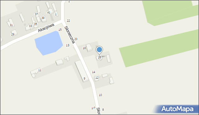 Łochynia, Słoneczna, 16, mapa Łochynia