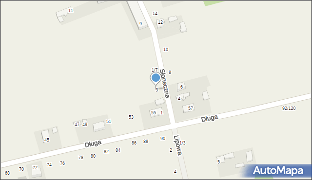 Łochynia, Słoneczna, 3, mapa Łochynia