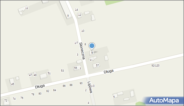 Łochynia, Słoneczna, 6, mapa Łochynia