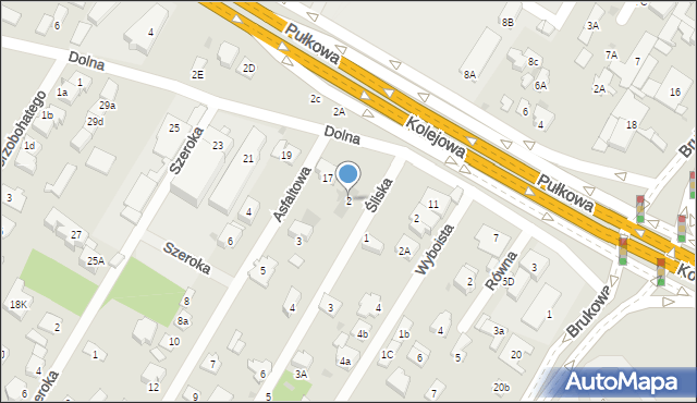 Łomianki, Śliska, 2, mapa Łomianki