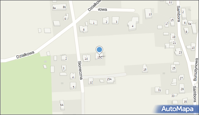 Lubiszewo Tczewskie, Słoneczna, 15C, mapa Lubiszewo Tczewskie