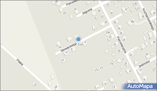 Lubliniec, Słowackiego Juliusza, 7, mapa Lubliniec