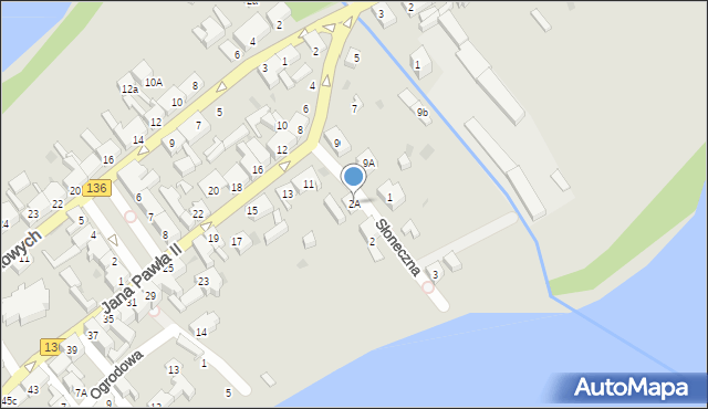 Lubniewice, Słoneczna, 2A, mapa Lubniewice