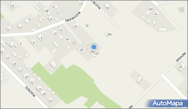 Lucynów, Słoneczna, 18a, mapa Lucynów