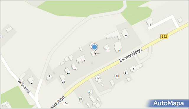 Łupowo, Słowackiego Juliusza, 13, mapa Łupowo