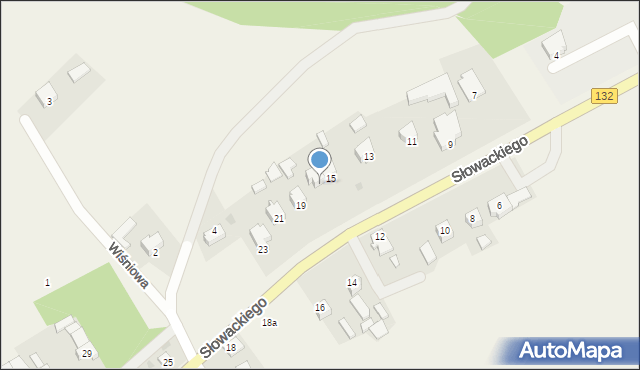 Łupowo, Słowackiego Juliusza, 17, mapa Łupowo