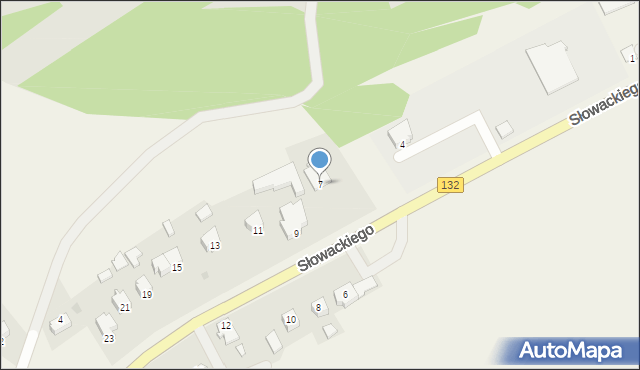 Łupowo, Słowackiego Juliusza, 7, mapa Łupowo