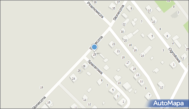 Maciejowice, Słoneczna, 15, mapa Maciejowice