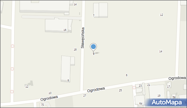 Macierzysz, Sławęcińska, 9, mapa Macierzysz