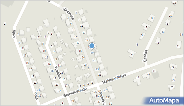 Malbork, Słupecka, 19, mapa Malborka