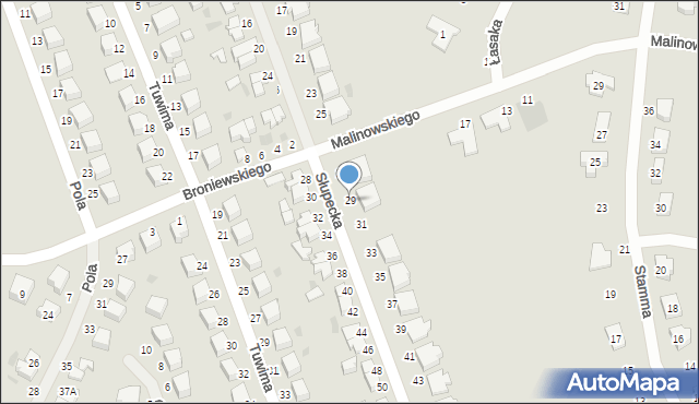 Malbork, Słupecka, 29, mapa Malborka