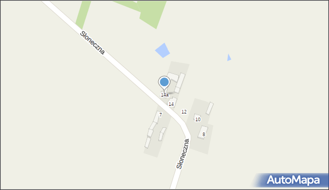 Maliszów, Słoneczna, 14a, mapa Maliszów