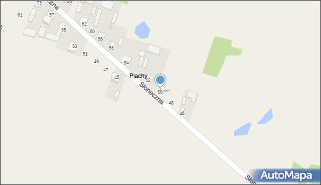 Maliszów, Słoneczna, 50, mapa Maliszów