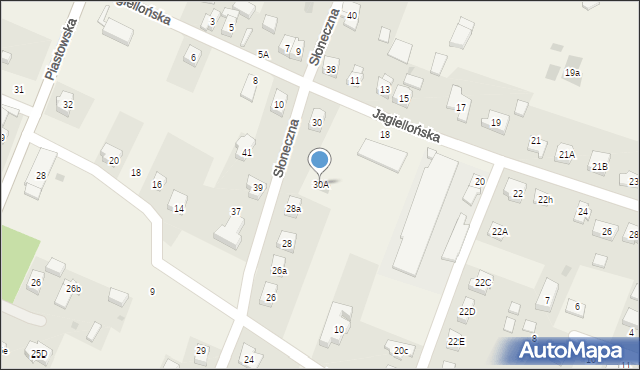 Marcinkowice, Słoneczna, 30A, mapa Marcinkowice