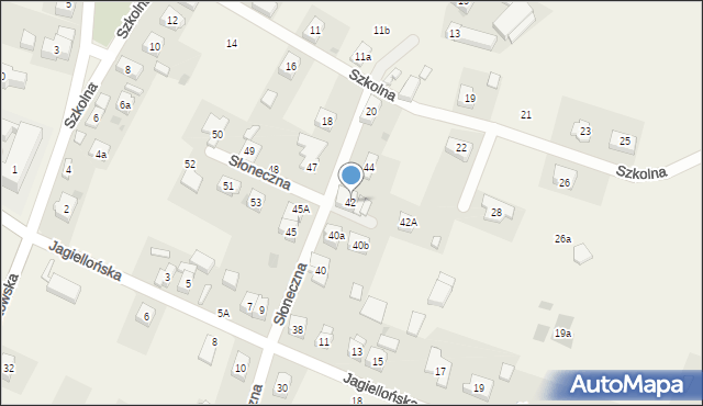 Marcinkowice, Słoneczna, 42, mapa Marcinkowice