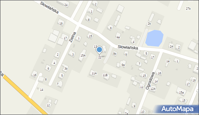 Marcinkowice, Słowiańska, 11, mapa Marcinkowice
