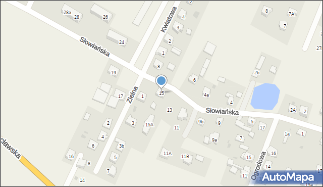 Marcinkowice, Słowiańska, 15, mapa Marcinkowice