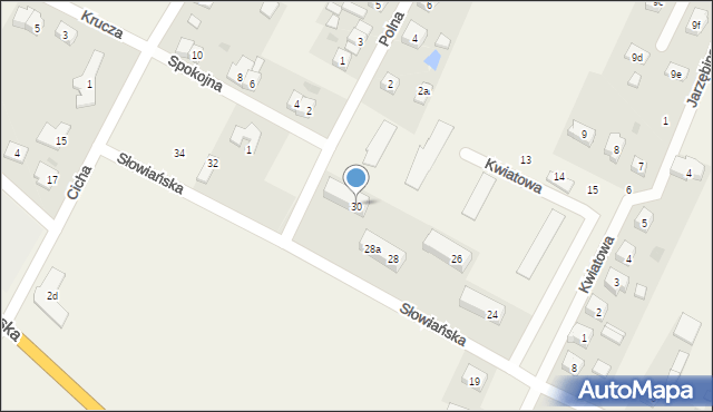 Marcinkowice, Słowiańska, 30, mapa Marcinkowice