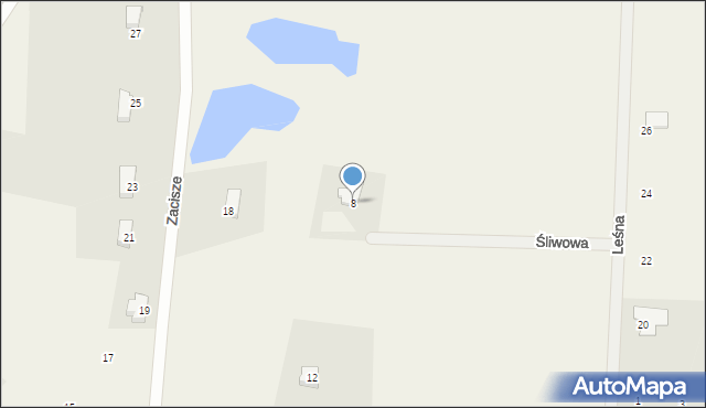 Marcinowice, Śliwowa, 8, mapa Marcinowice