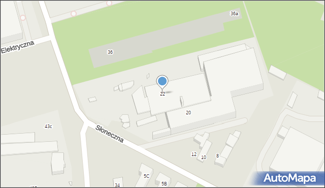 Marki, Słoneczna, 22, mapa Marki