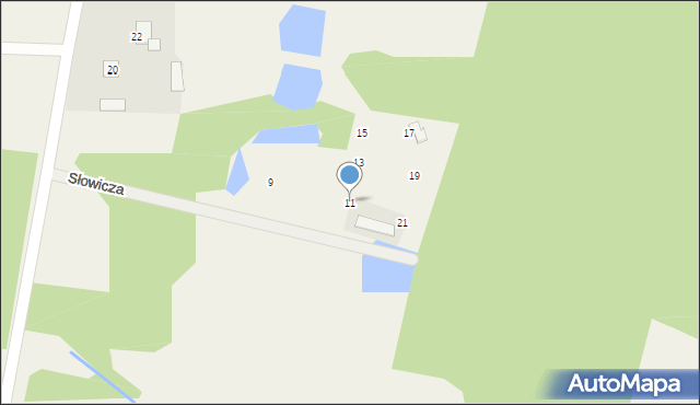Marylka, Słowicza, 11, mapa Marylka