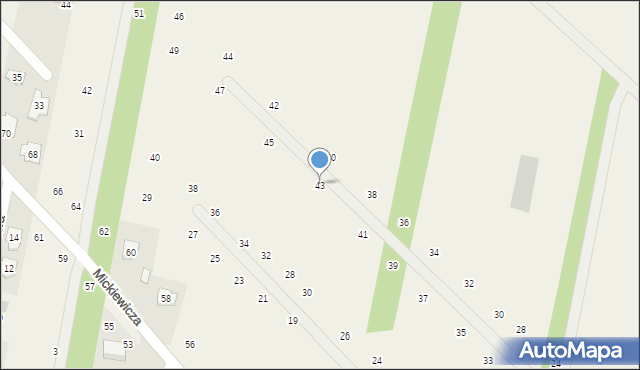 Maszewo Duże, Słowackiego Juliusza, 43, mapa Maszewo Duże