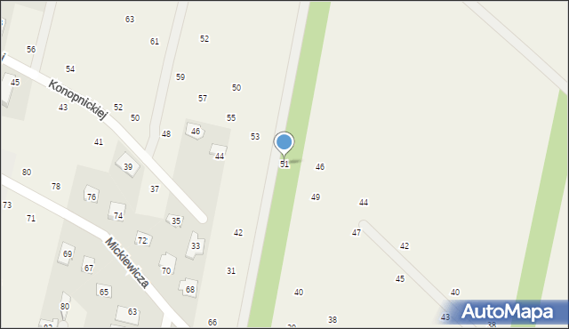 Maszewo Duże, Słowackiego Juliusza, 51, mapa Maszewo Duże