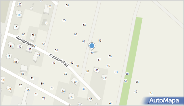 Maszewo Duże, Słowackiego Juliusza, 59, mapa Maszewo Duże