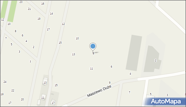 Maszewo Duże, Słowackiego Juliusza, 8, mapa Maszewo Duże