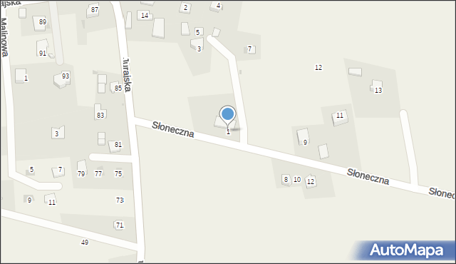 Maszyce, Słoneczna, 1, mapa Maszyce