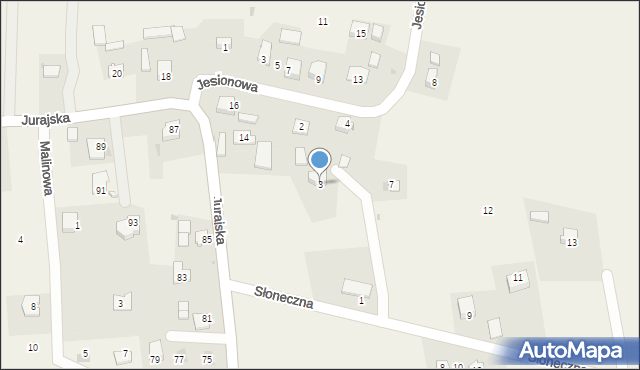 Maszyce, Słoneczna, 3, mapa Maszyce