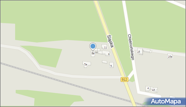 Miasteczko Śląskie, Śląska, 9a, mapa Miasteczko Śląskie