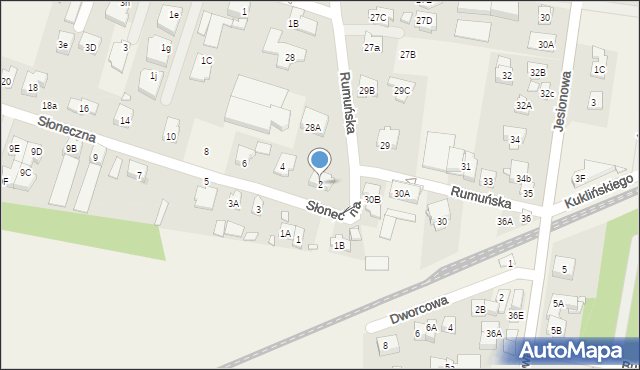 Michałowice, Słoneczna, 2, mapa Michałowice