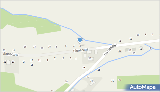 Michałowice, Słoneczna, 2, mapa Michałowice