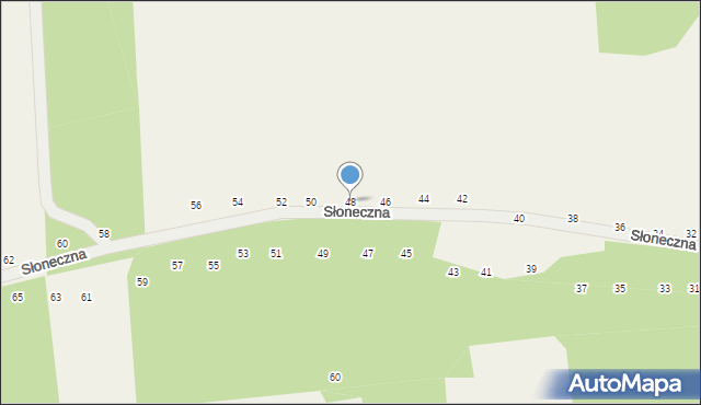 Michałowice, Słoneczna, 48, mapa Michałowice