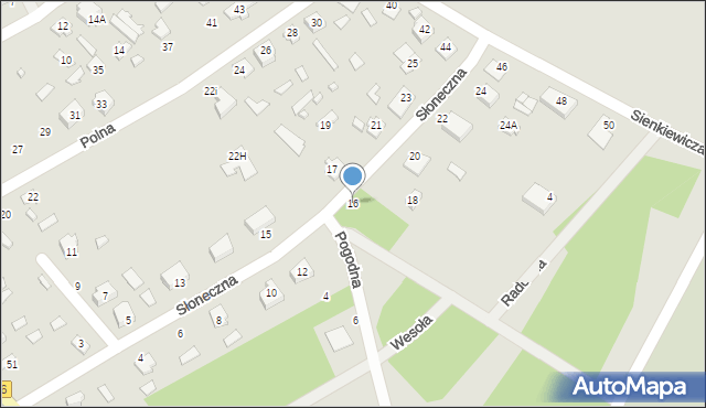 Michałowo, Słoneczna, 16, mapa Michałowo