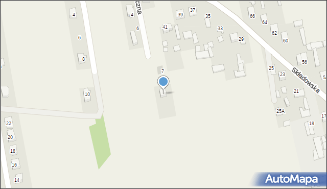 Michów, Słoneczna, 9, mapa Michów