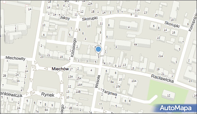 Miechów, Służba Polsce, 1, mapa Miechów