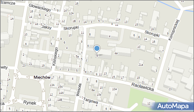 Miechów, Służba Polsce, 4, mapa Miechów