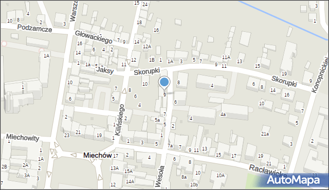 Miechów, Służba Polsce, 9, mapa Miechów