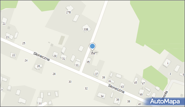 Miedziana Góra, Słoneczna, 35a, mapa Miedziana Góra