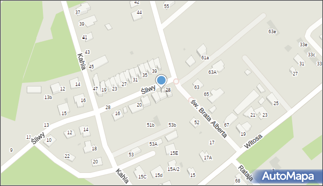 Mielec, Śliwy Franciszka, 26, mapa Mielca