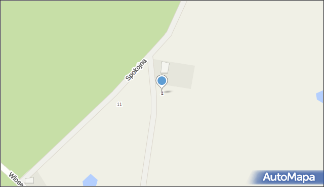 Mieściska, Słoneczna, 4, mapa Mieściska